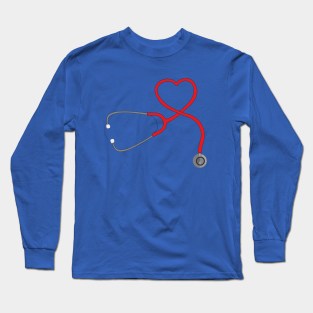 Stethoscope Heart Long Sleeve T-Shirt